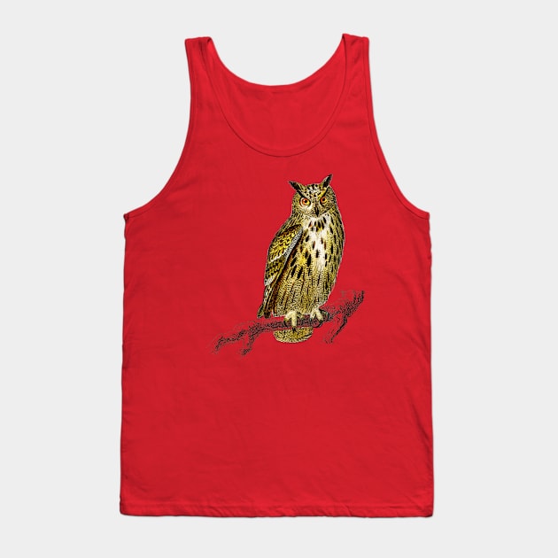 Vintage bubo bubo bird-animalia Tank Top by Phantom Troupe